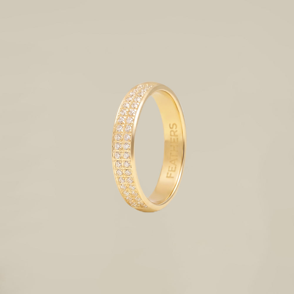 Double Crystal Line Ring