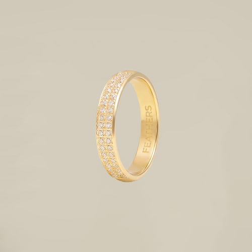 Double Crystal Line Ring