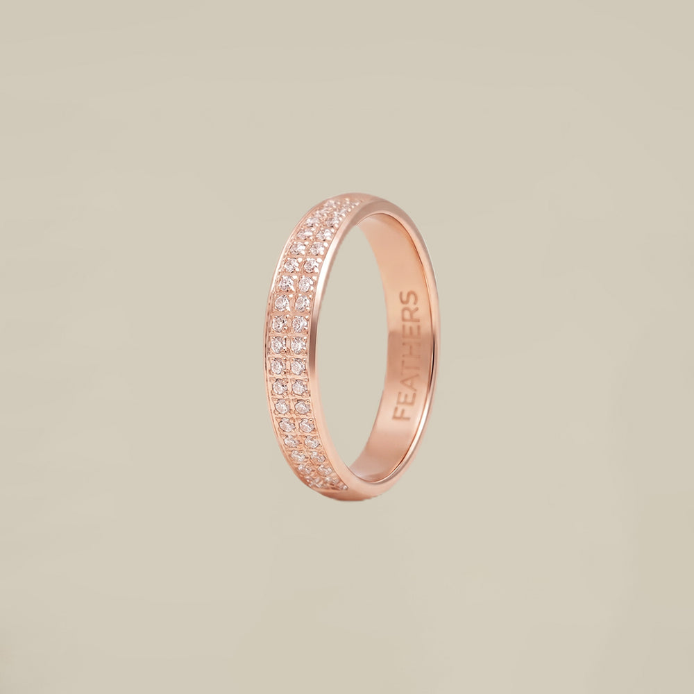 Double Crystal Line Ring