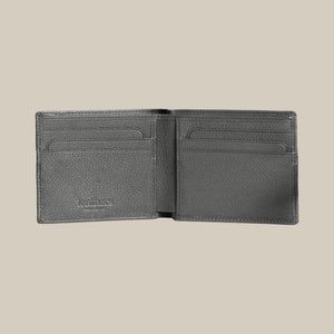 The Classic Code Pebbled Slim Billfold Leather Wallet