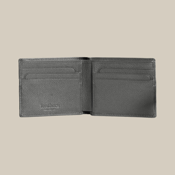 The Classic Code Pebbled Slim Billfold Leather Wallet