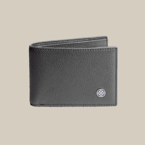 The Classic Code Pebbled Slim Billfold Leather Wallet