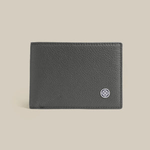The Classic Code Pebbled Slim Billfold Leather Wallet