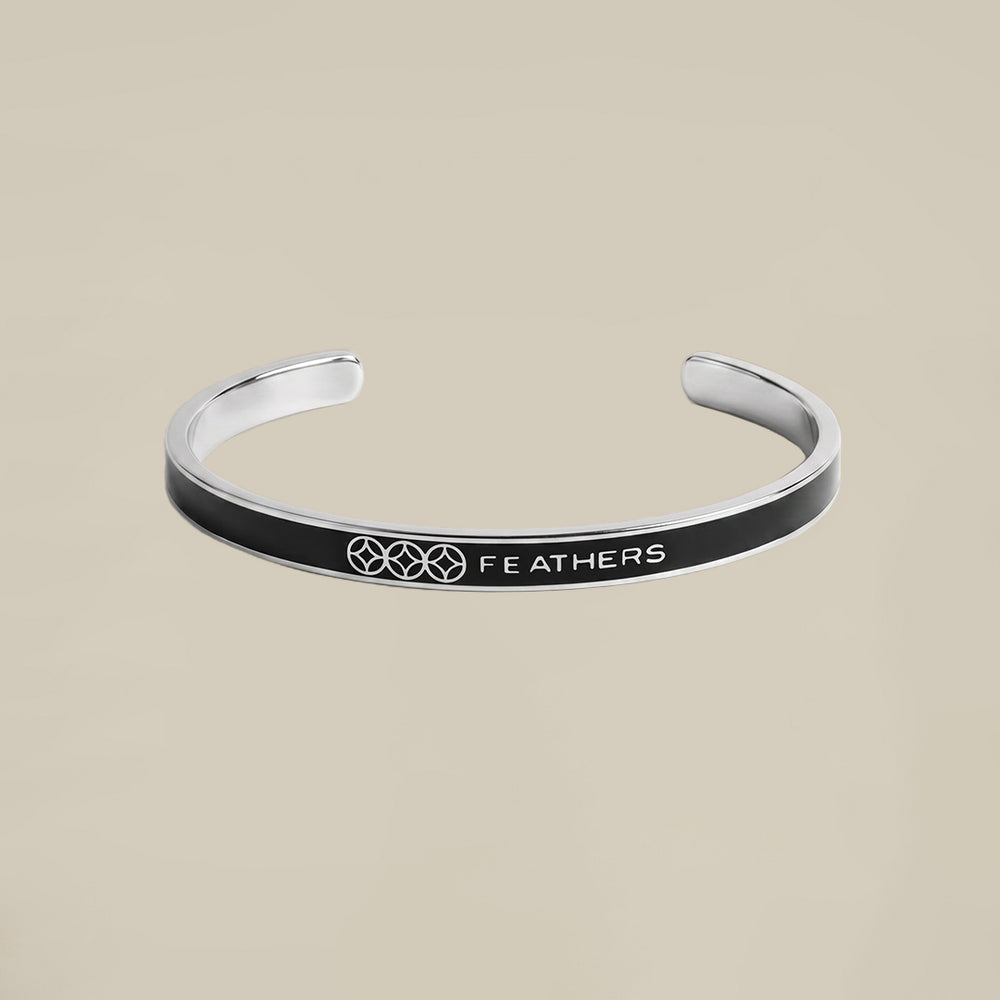 Black 3 Circle Bangle