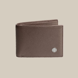 The Classic Code Pebbled Slim Billfold Leather Wallet