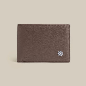 The Classic Code Pebbled Slim Billfold Leather Wallet