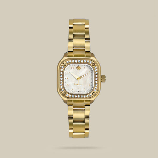 ساعة تشالنجر (W) بأرقام عربية وفولاذ مقاوم للصدأ