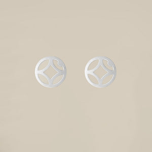 Circle Pattern Silver Earring