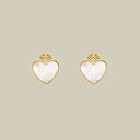 Coeur W Crystal Earrings