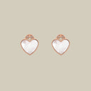 Coeur W Crystal Earrings