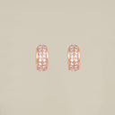 Double Crystal Line Earrings