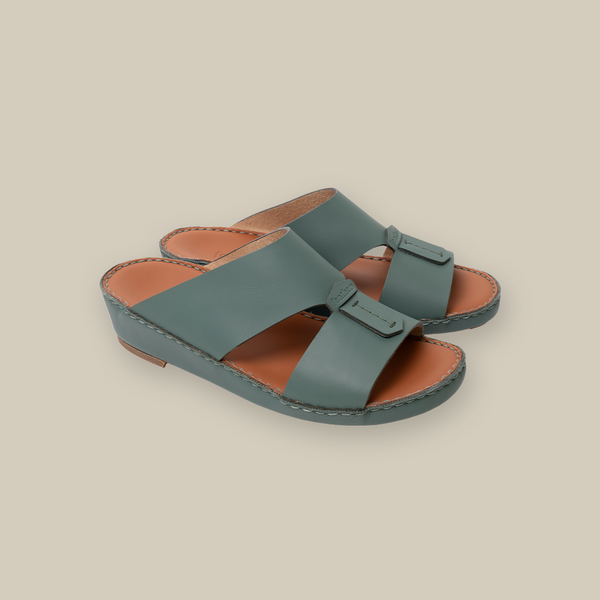 Sealed Leather Buckle Sandal