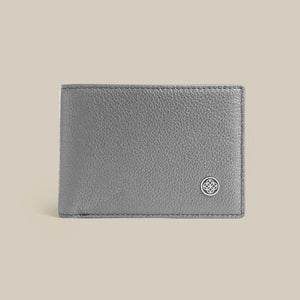 The Classic Code Pebbled Slim Billfold Leather Wallet
