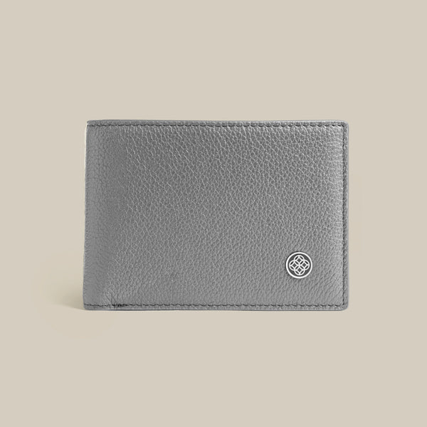 The Classic Code Pebbled Slim Billfold Leather Wallet