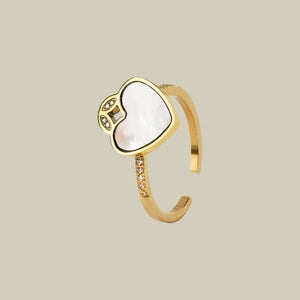 Coeur W Crystal Ring