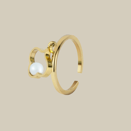 La Vie Elegant W Pearl Ring