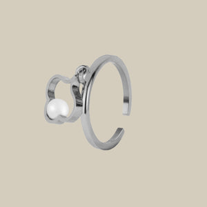 La Vie Elegant W Pearl Ring