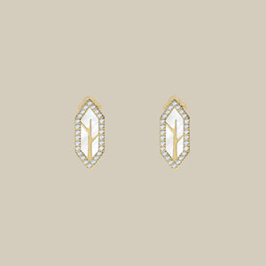 Le Jardin W Crystal Earrings