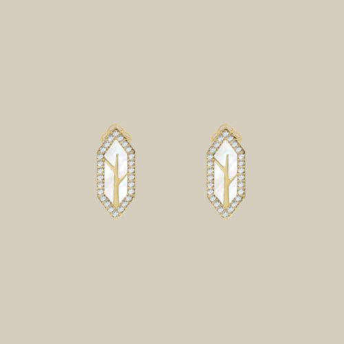 Le Jardin W Crystal Earrings