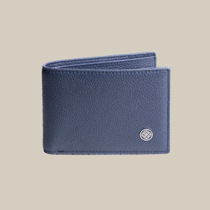 The Classic Code Pebbled Slim Billfold Leather Wallet