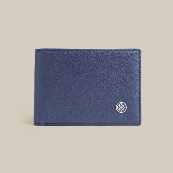 The Classic Code Pebbled Slim Billfold Leather Wallet