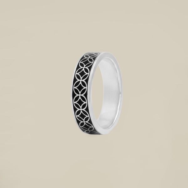 Black Delight Silver Ring