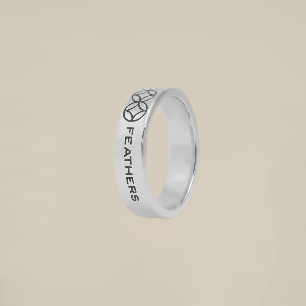 3 Circles Pattern Silver Ring