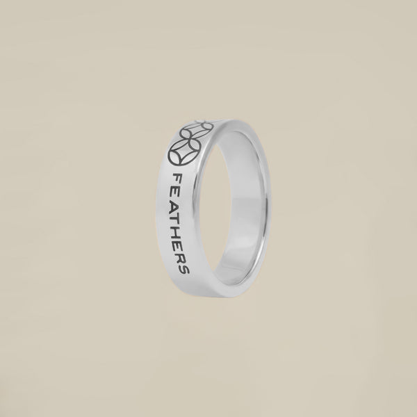 3 Circles Pattern Silver Ring