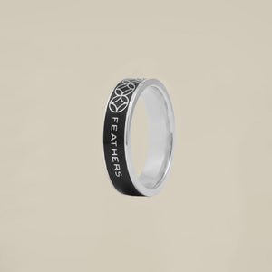3 Black Circle Ring