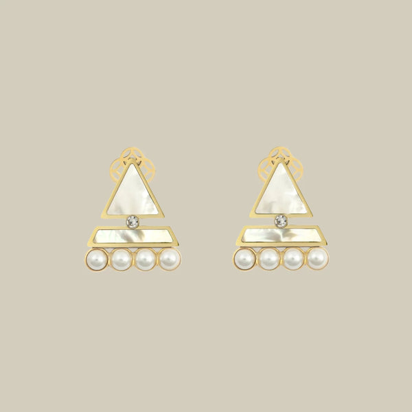 Shera'a W Pearl Earrings