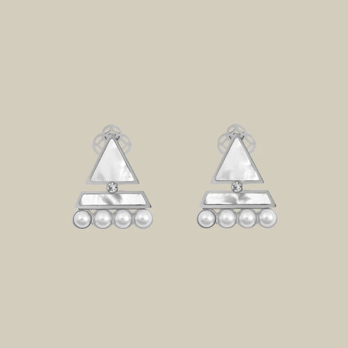 Shera'a W Pearl Earrings