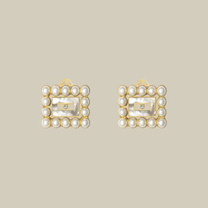 Tabla W Pearl Earrings