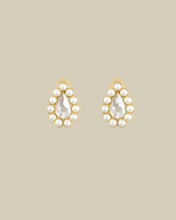 Dama'ah W Pearl Earrings