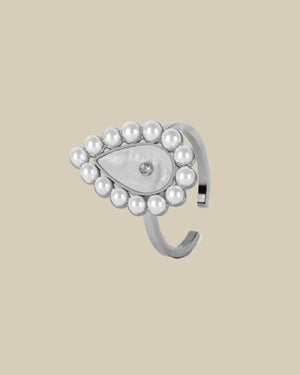 Dama'ah W Pearl Ring