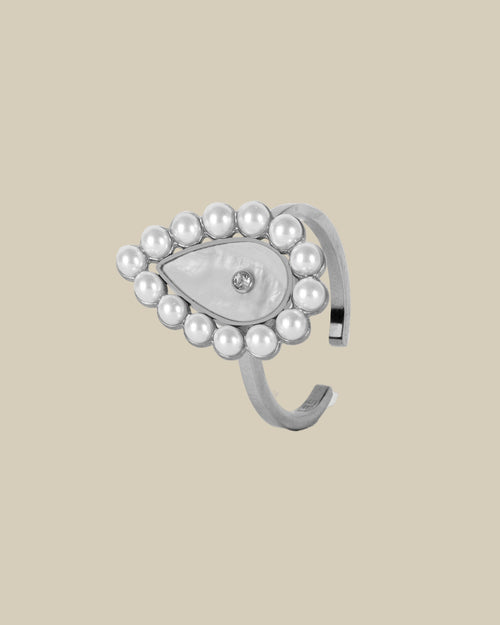 Dama'ah W Pearl Ring