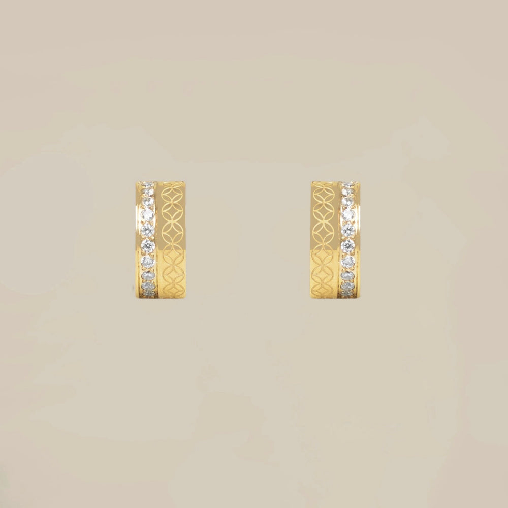 The Lattice Halo Earrings