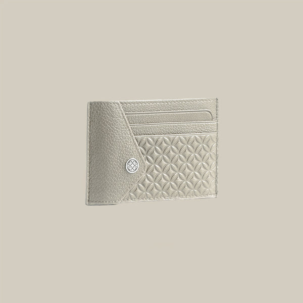 The Modern Code Monogram Side-Button Card Holder