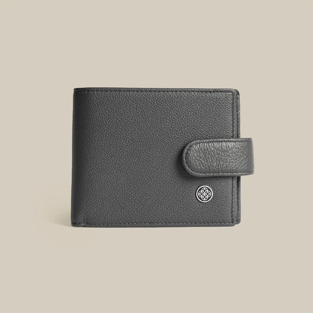 The Code Pebbled Billfold ID Window Leather Wallet