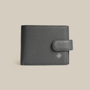 The Code Pebbled Billfold ID Window Leather Wallet