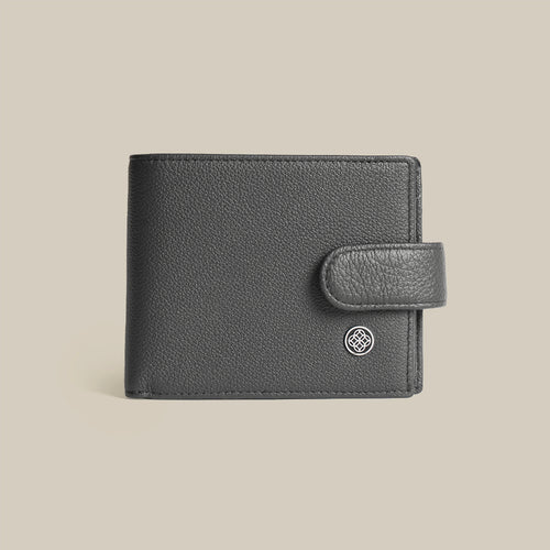 The Code Pebbled Billfold ID Window Leather Wallet