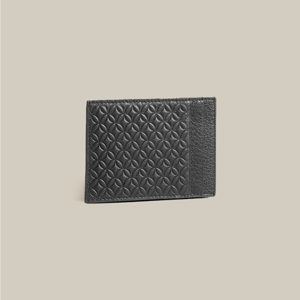 The Modern Code Monogram Side-Button Card Holder
