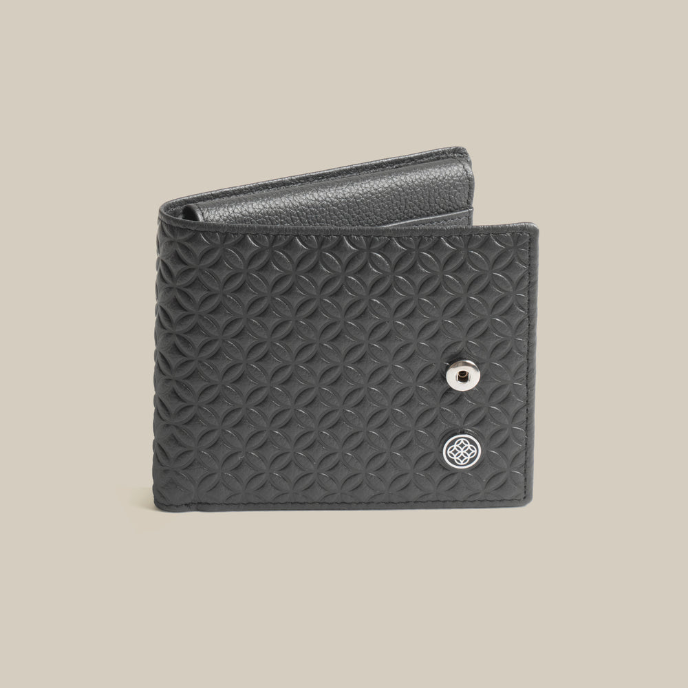 The Code Monogram Billfold ID Window Leather Wallet