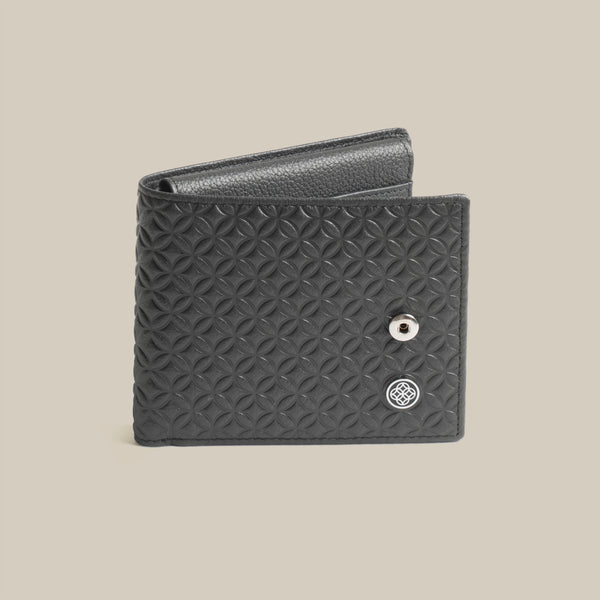The Code Monogram Billfold ID Window Leather Wallet