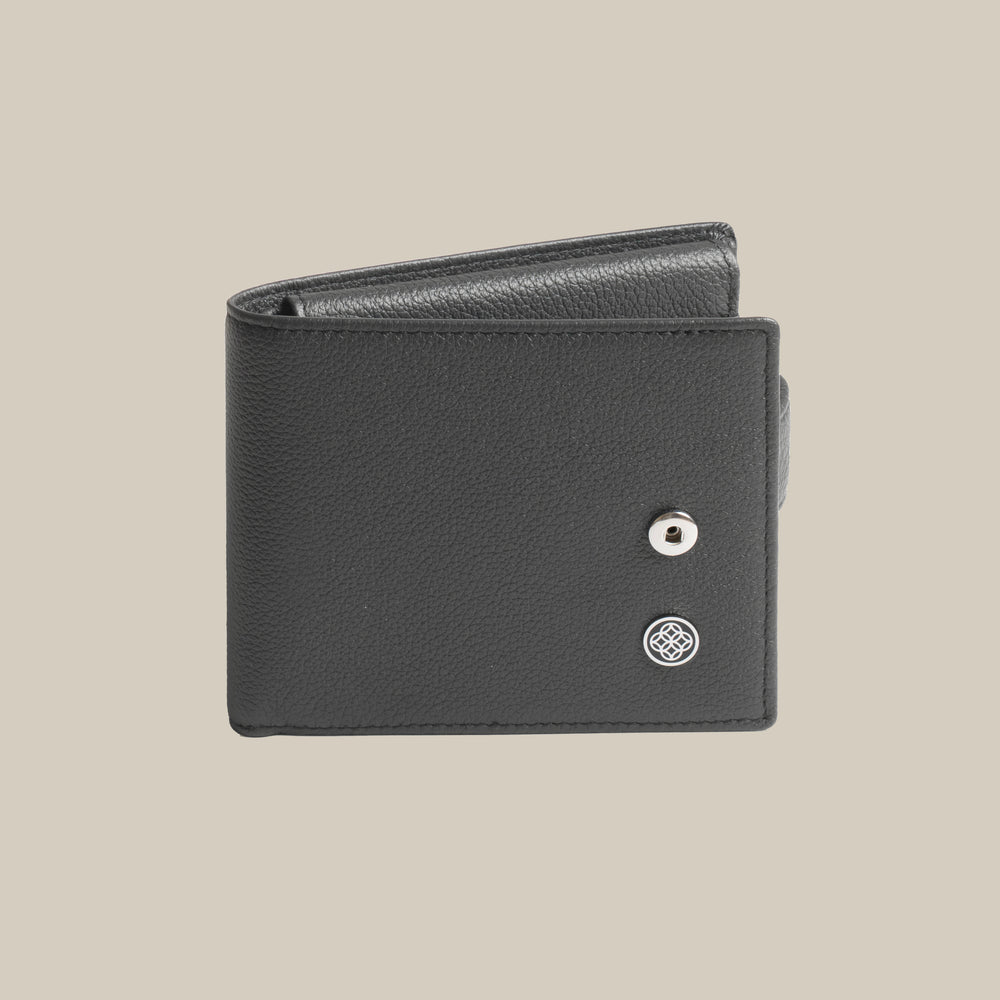 The Code Pebbled Billfold ID Window Leather Wallet