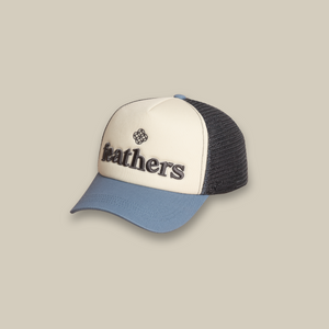Trucker Logo Beige-Denim Cap