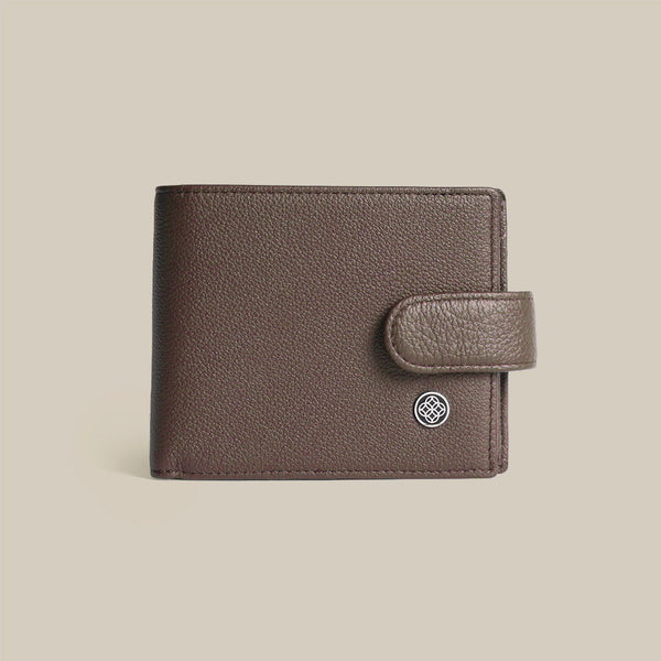 The Code Pebbled Billfold ID Window Leather Wallet