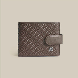 The Code Monogram Billfold ID Window Leather Wallet