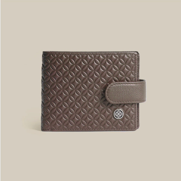 The Code Monogram Billfold ID Window Leather Wallet