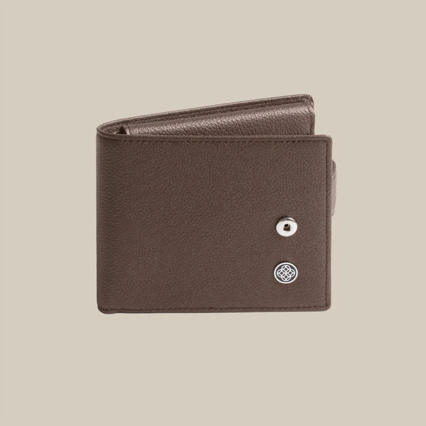 The Code Pebbled Billfold ID Window Leather Wallet