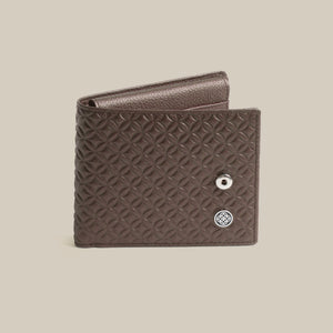 The Code Monogram Billfold ID Window Leather Wallet